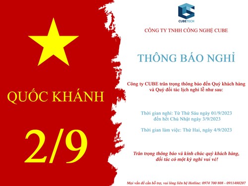 TRUSTSALES THÔNG BÁO NGHỈ LỄ 02/09