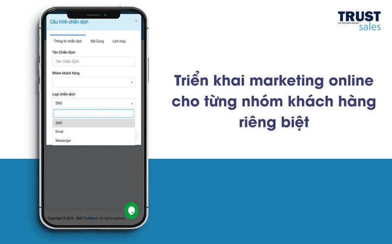 app quản lý khách hàng miễn phí - TrustSales