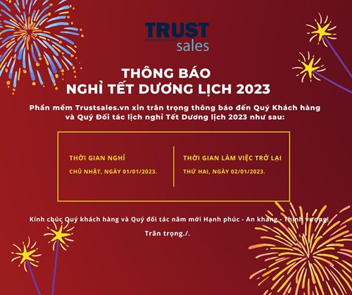 THÔNG BÁO NGHỈ TẾT DƯƠNG LỊCH 2023