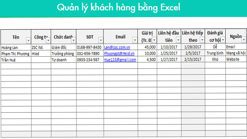 phần mềm bán hàng bằng excel miễn phí - TrustSales