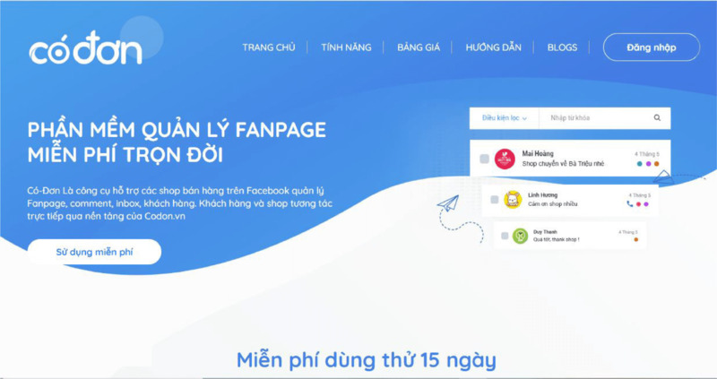 phần mềm hỗ trợ bán hàng facebook miễn phí - TrustSales