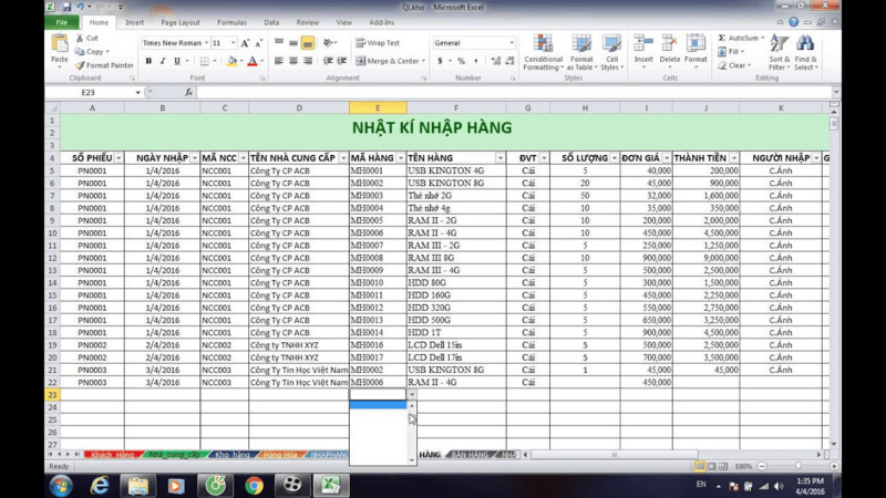 phần mềm quản lý bán hàng bằng excel - TrustSales